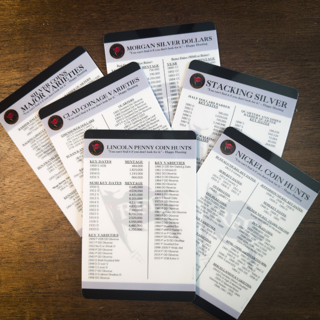 4"x6" COIN HUNTING RFT FLASH CARDS