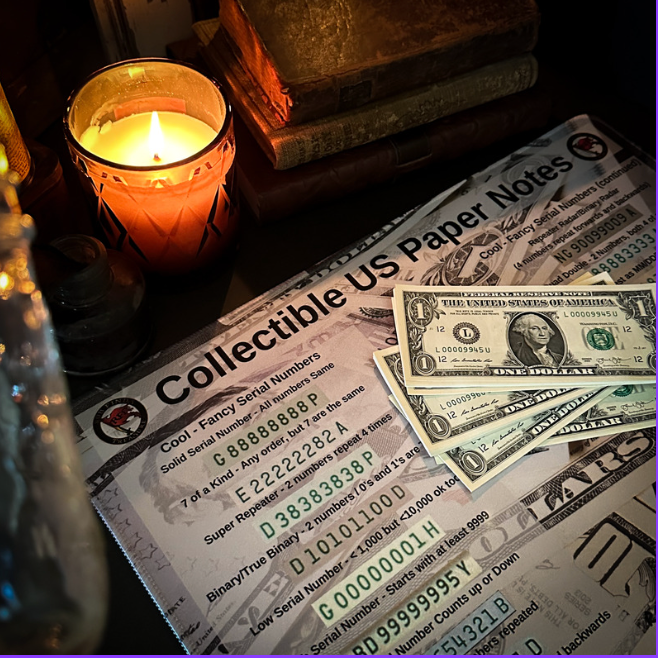 COLLECTIBLE US PAPER NOTES HUNTING | 11" X 17"