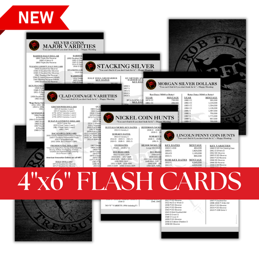 4"x6" COIN HUNTING RFT FLASH CARDS