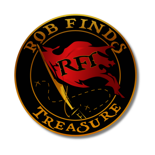 Black Rob Finds Treasure Sticker, Black RFT Sticker