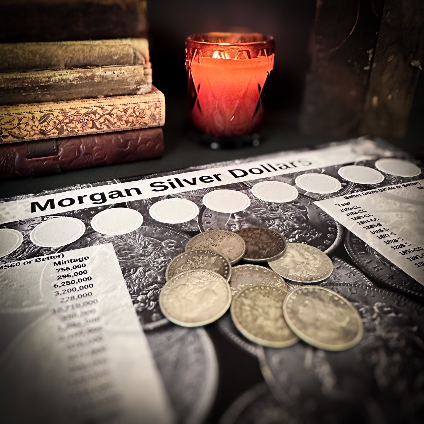 MORGAN SILVER DOLLAR HUNTING MAT | 11" X 17"