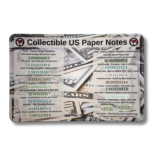 COLLECTIBLE US PAPER NOTES HUNTING | 11" X 17"