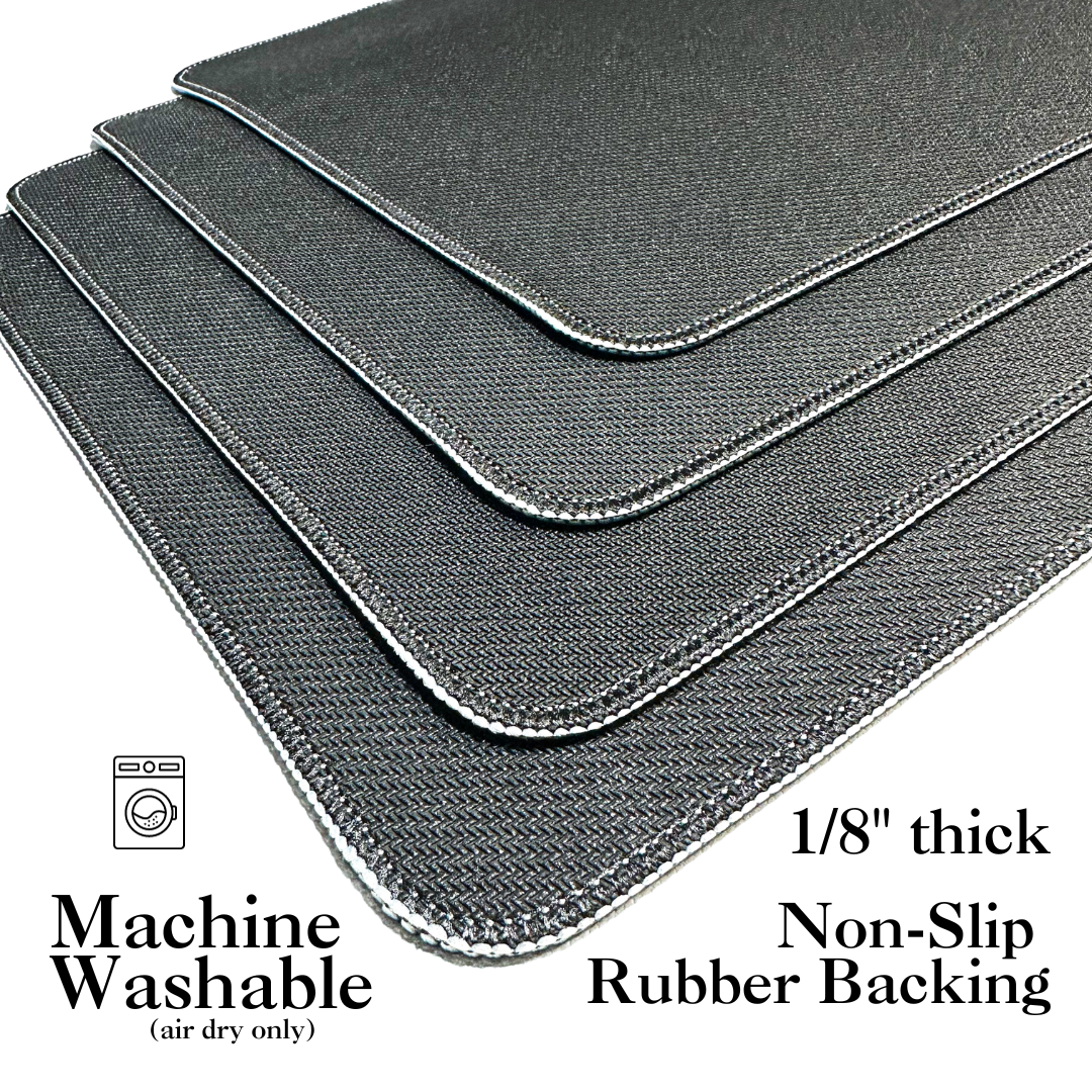 High-quality Stacking Silver coin roll hunting mat made by Rob Finds Treasure showcasing superior craftsmanship and a durable non-slip surface on the backside, ensuring a reliable and premium experience for coin enthusiasts 