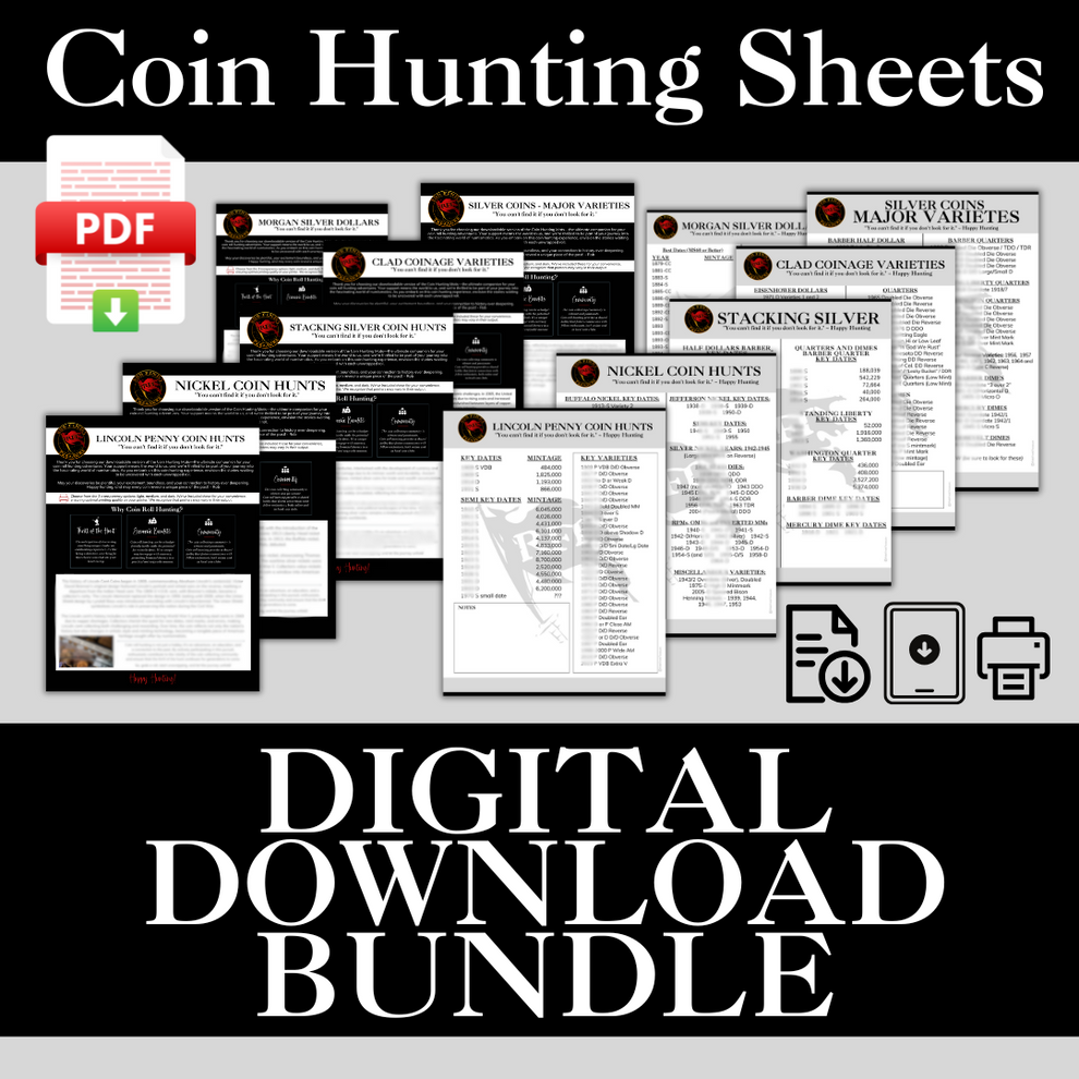RFT COIN HUNTING SHEETS *BUNDLE* – RobFindsTreasure