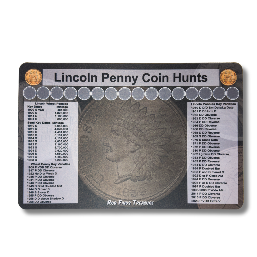 PENNY COIN ROLL HUNTING MAT | 11" X 17"