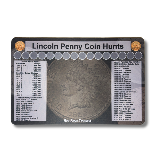 PENNY COIN ROLL HUNTING MAT | 11" X 17"